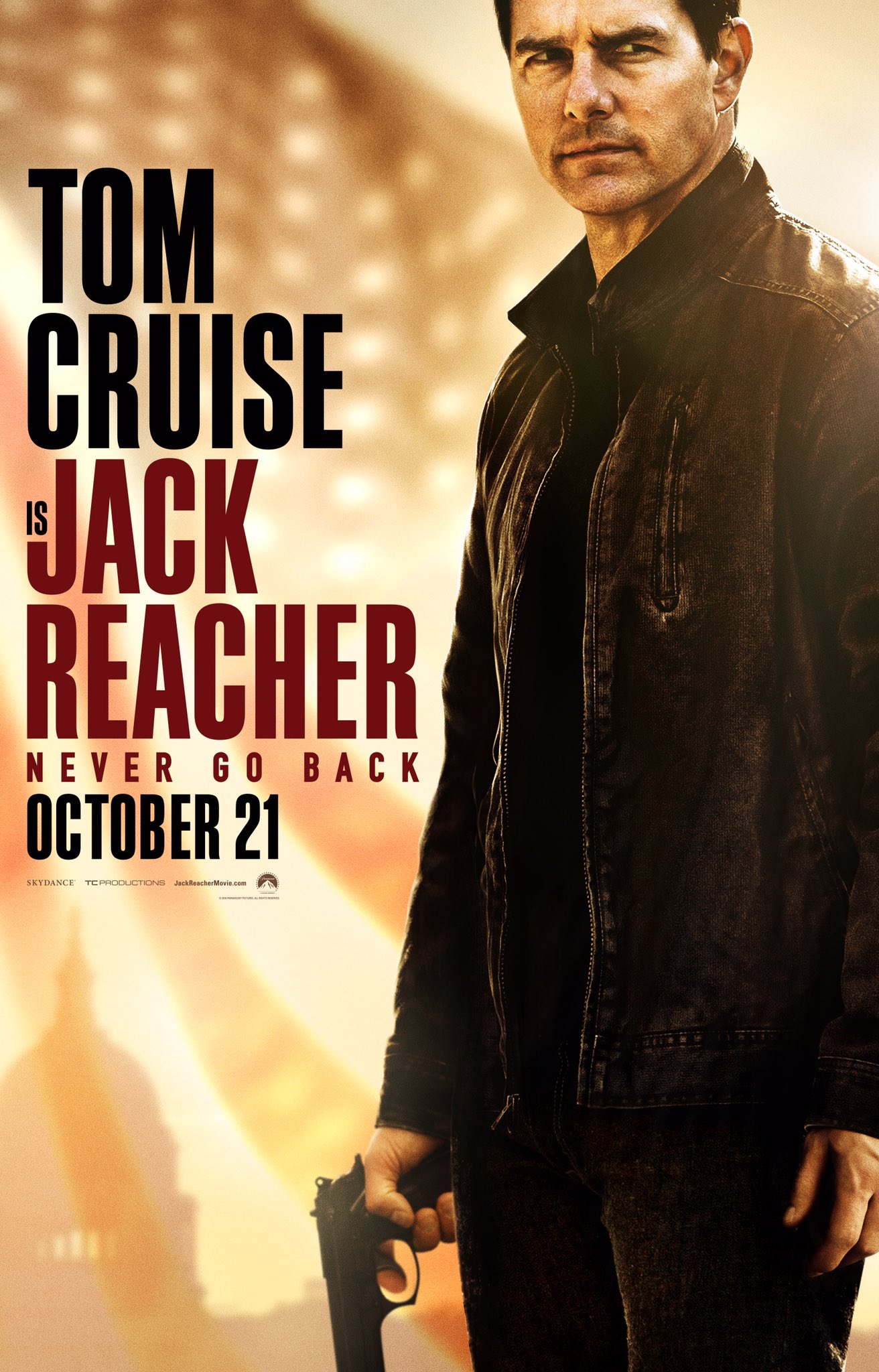 tom cruise as jack reacher never go back